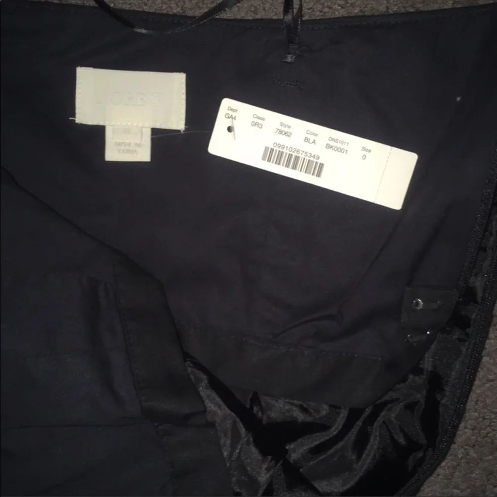 J. Crew Occasions Party Dress in “Black” NWT SZ 0 - Picture 8 of 10